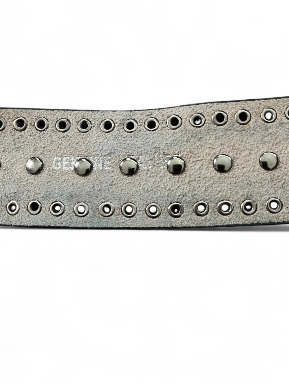 Nocona Rhinestone Studded Leather Belt
